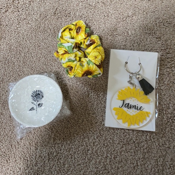 Jamie name sunflower set - Picture 4 of 5